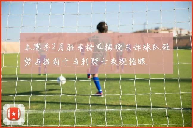 本赛季2月胜率榜单揭晓东部球队强势占据前十马刺骑士表现抢眼